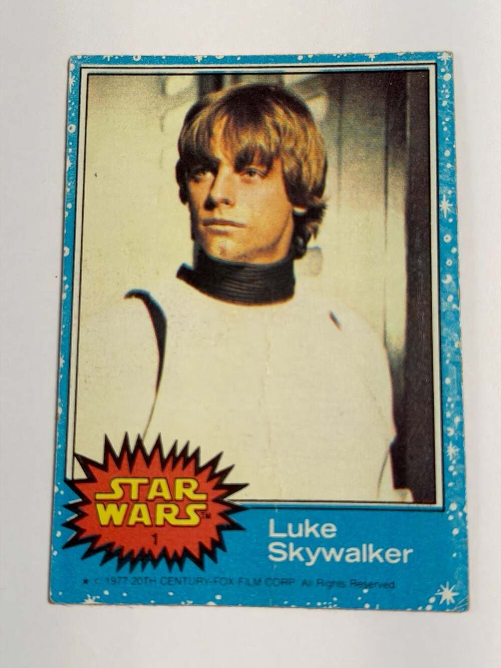1977 Topps Star Wars Series 1 Trading Card #1 Luke Skywalker